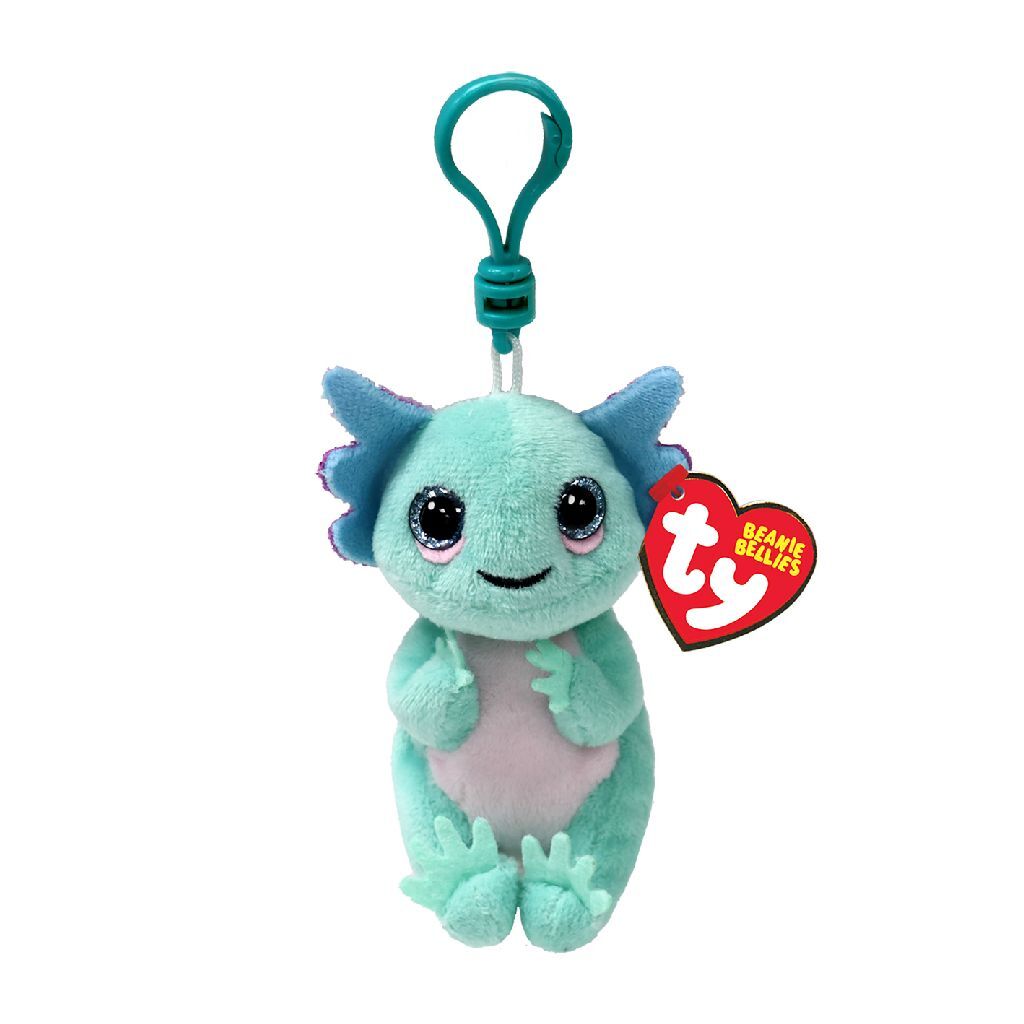 TY beanie bellies clip knuffel axolotl alex 10 cm