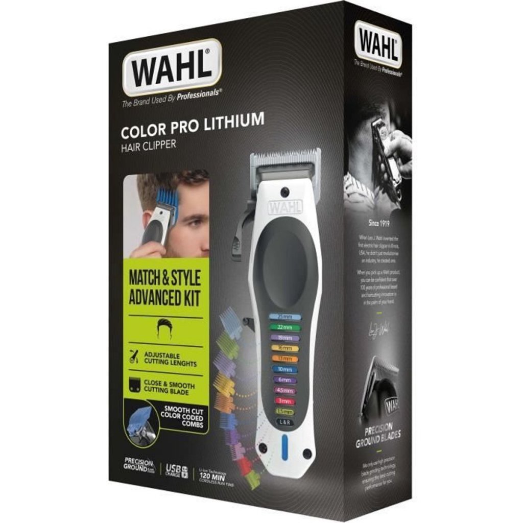 Wahl color pro lithium trimmer wit zwart
