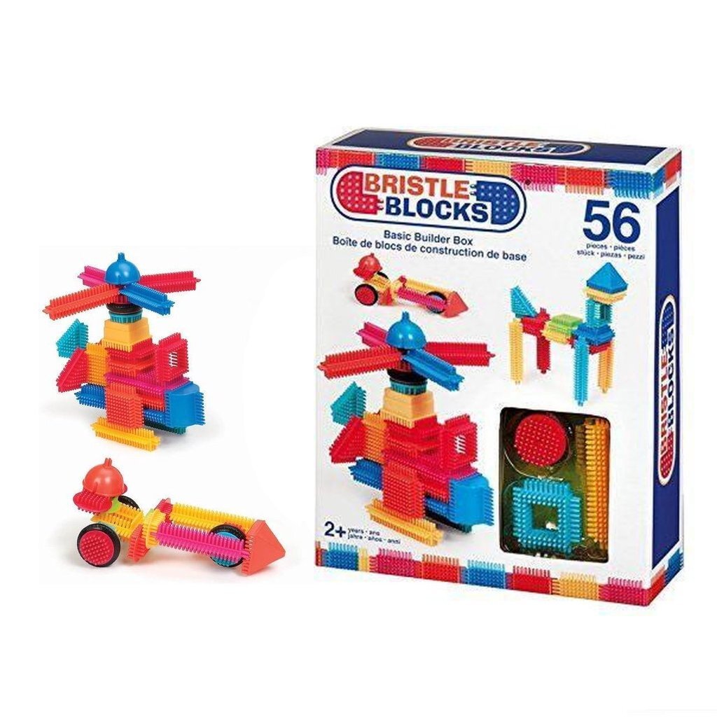 Bristle Blocks box met 56 stuks