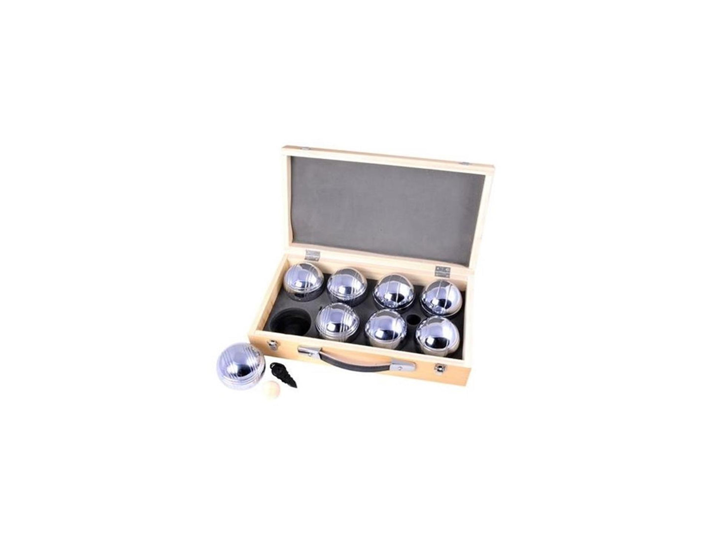 Engelhart Jeu de boules 8 metalen ballen in kist