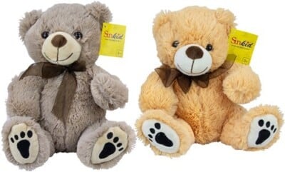 Jonotoys Sunkid pluche beer 25 cm groot leverbaar in 2 kleuren