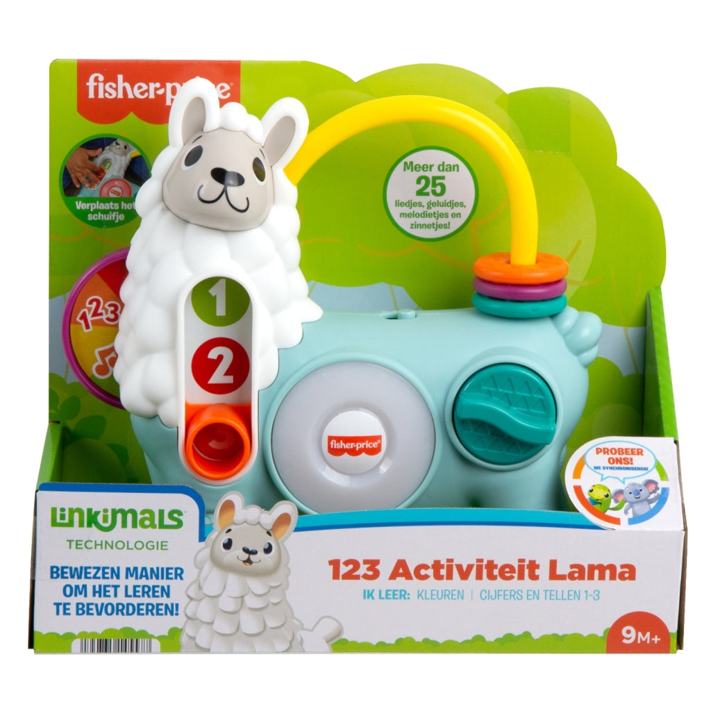 Fisher Price linkimals 123 activiteit lama + licht en geluid
