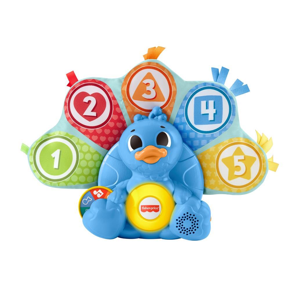 Fisher Price linkimals tellen en kleuren pauw + licht en geluid