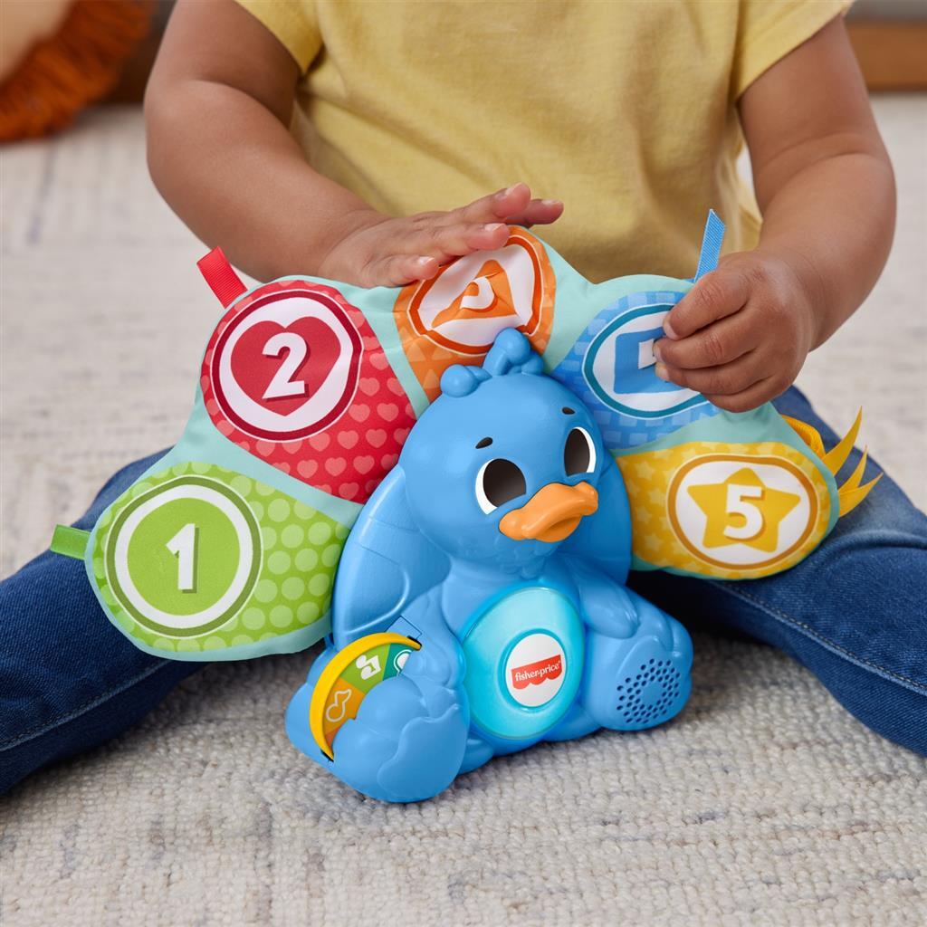 Fisher Price linkimals tellen en kleuren pauw + licht en geluid