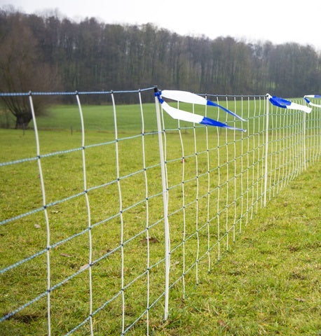 AKO Producten losse paal wolf afweernet 108cm wit dubbele pen