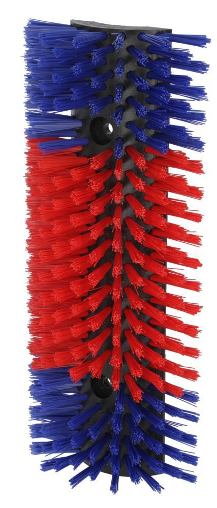 Producten halfronde koeborstel veeborstel blauwrood
