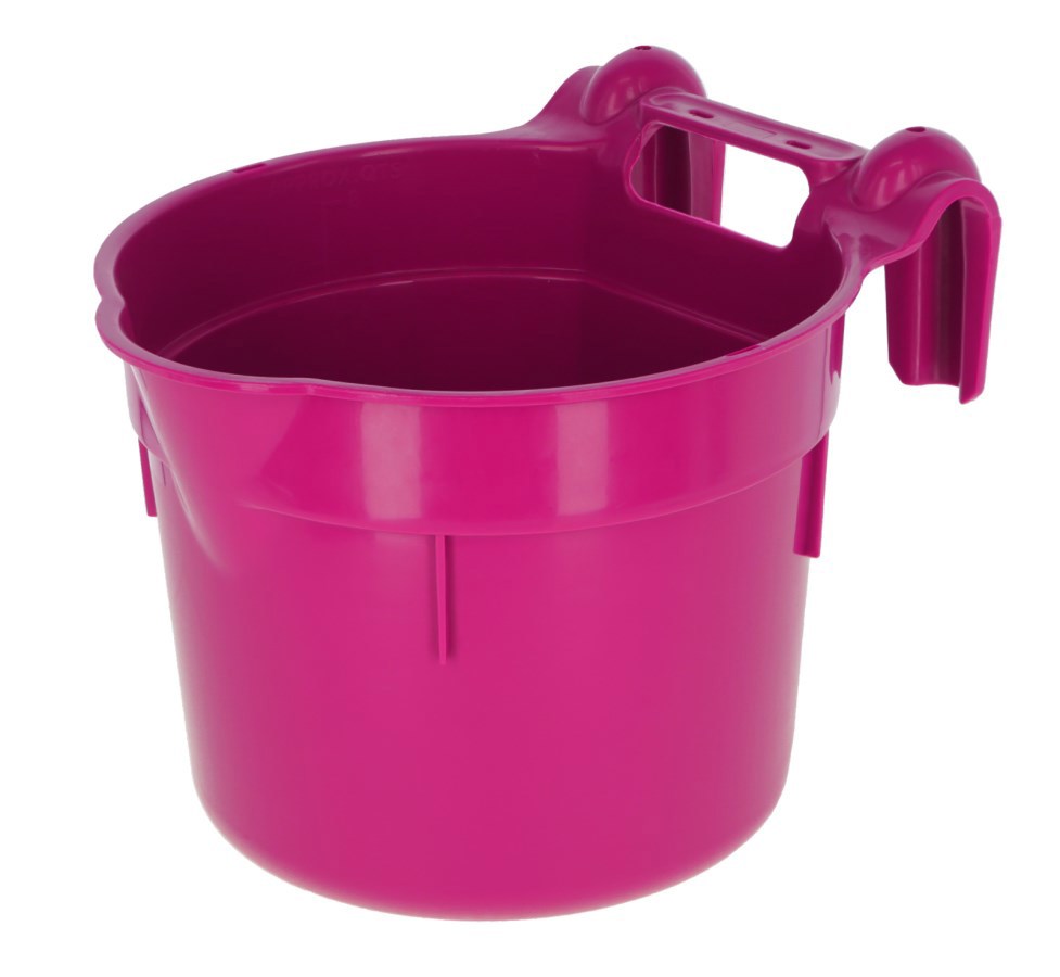 Abi Producten voerbak kunststof hangon roze 8l