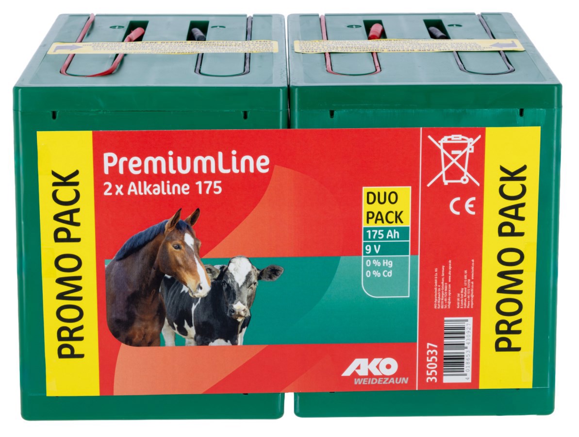 AKO Producten alkaline droge batterij 9 v 175 ah promo dubbelpack
