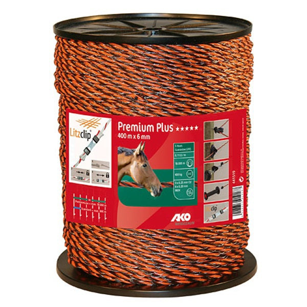 AKO Producten premium plus schrikkoord bruinoranje 65mm 400m