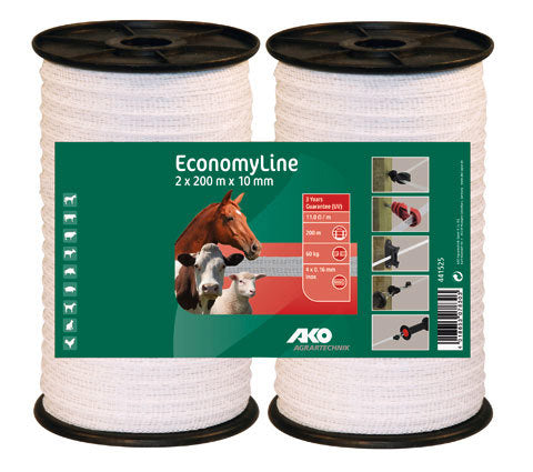 AKO Producten economyline schriklint wit 1cm 200m star2 packstar