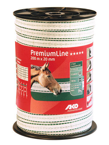AKO Producten premiumline schriklint witgroen 2cm 200m