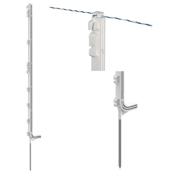 AKO Producten premium kunststof paal wit 107cm 5 stuks
