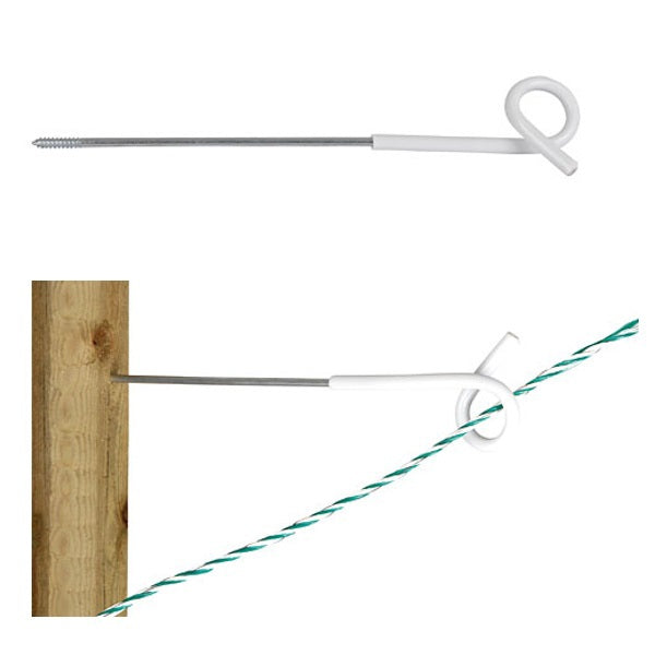 AKO Producten afstandisolator 40cm krulstaart wit zakje 5 st
