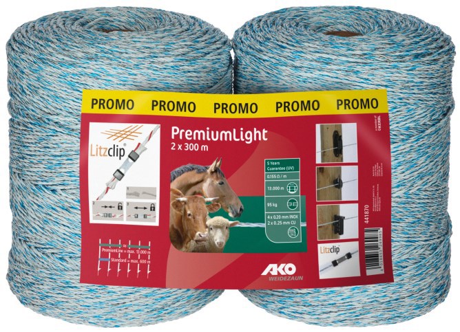 AKO Producten afrasteringsldraad dubbele verpakking premium light