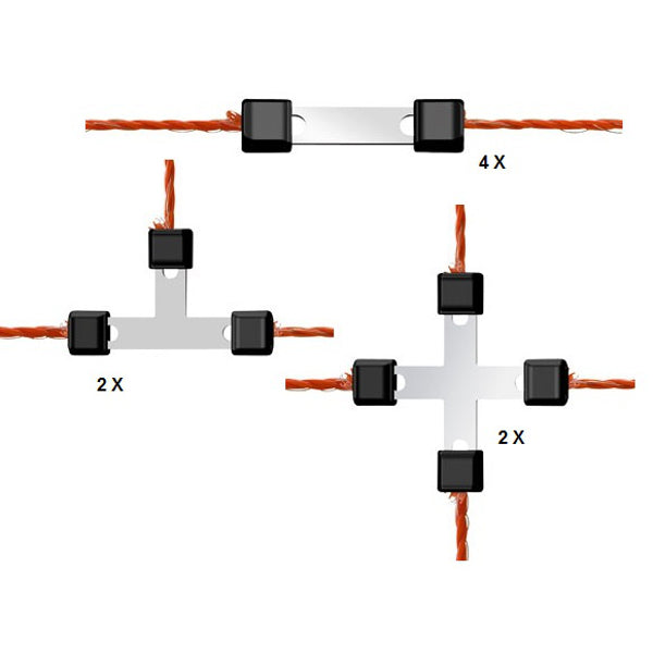 AKO Producten draad reparatieset litzclip verzinkt 8 delig