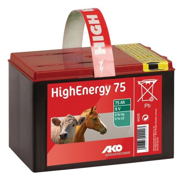 AKO Producten high energy saline droge batterij 9 v 75 ah