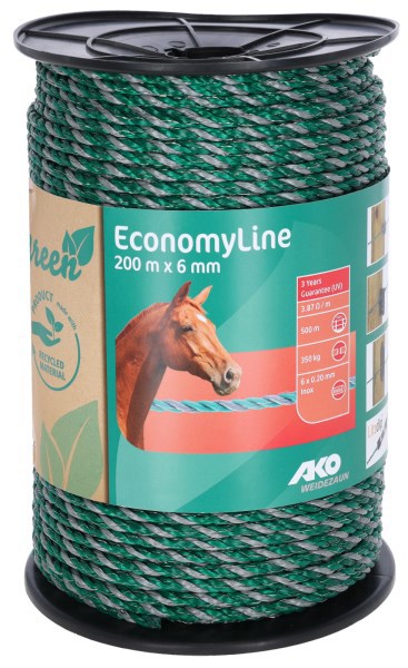 AKO Producten koord economyline 200m 6mm groengrijs 6x02mm recy