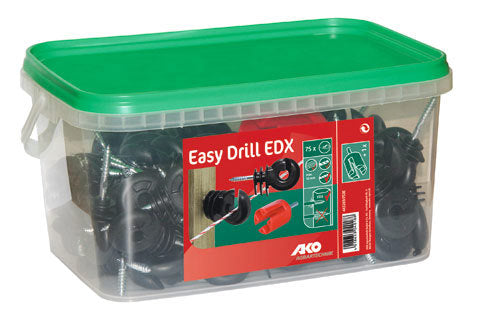 AKO Producten oogisolator easy drill doorlsteun zwart emmer 75 st