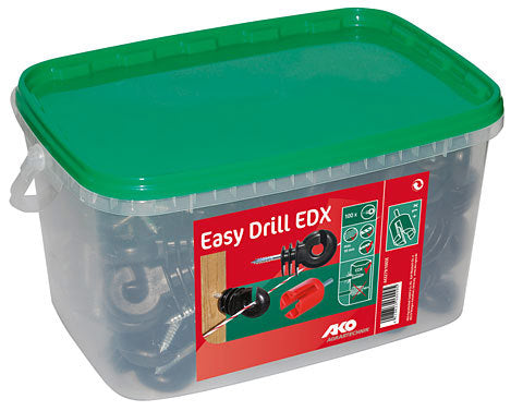 AKO Producten oogisolator easy drill korte steun zwart emmer 100 st