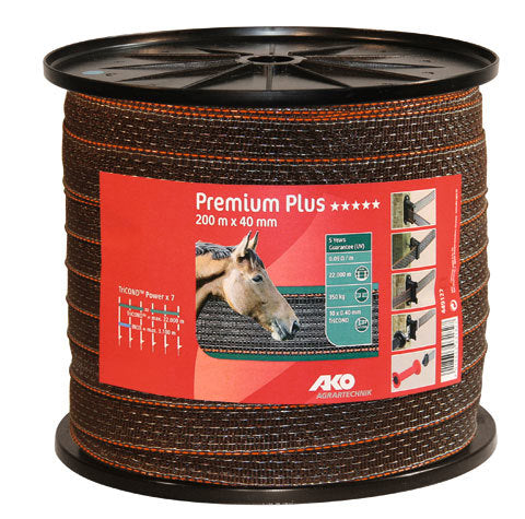 AKO Producten premium plus schriklint bruinoranje 4cm 200m