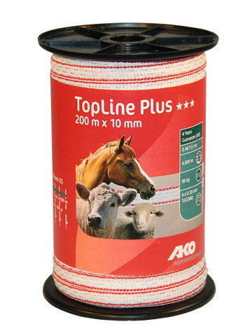 AKO Producten topline plus schriklint witrood 1cm 200m