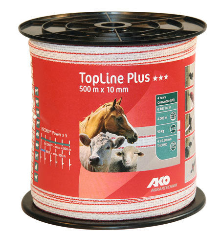 AKO Producten topline plus schriklint witrood 1cm 500m
