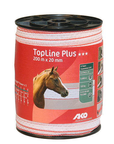 AKO Producten topline plus schriklint witrood 2cm 200m