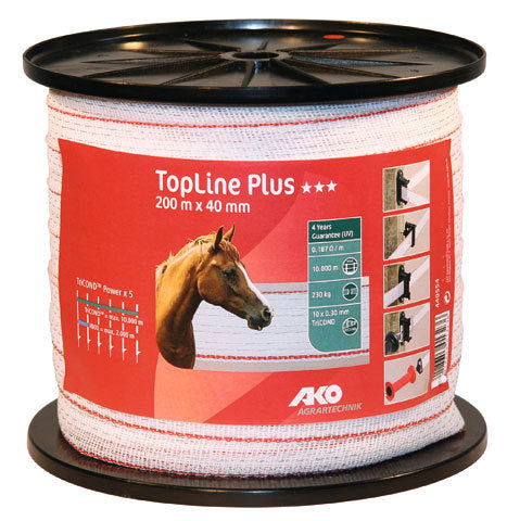 AKO Producten topline plus schriklint witrood 4cm 200m