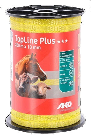 AKO Producten topline plus schriklint geel 1cm 200m