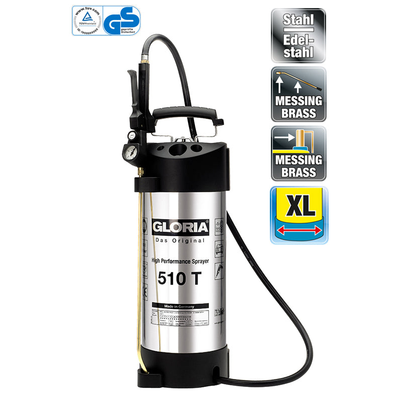 Gloria Producten drukspuit 510t rvs 10 liter