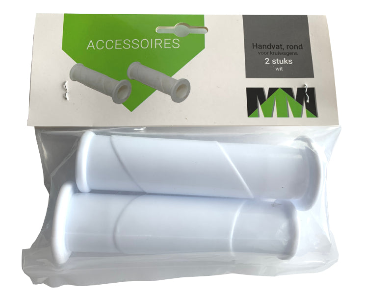 MM Producten handvat rond wit 2 stuks