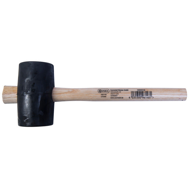 Connex Producten rubberhamer 40mm met houten steel
