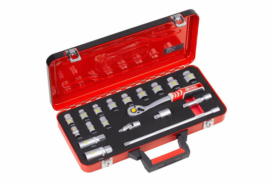 Connex Producten dopsleutelset profi 38 19 delig
