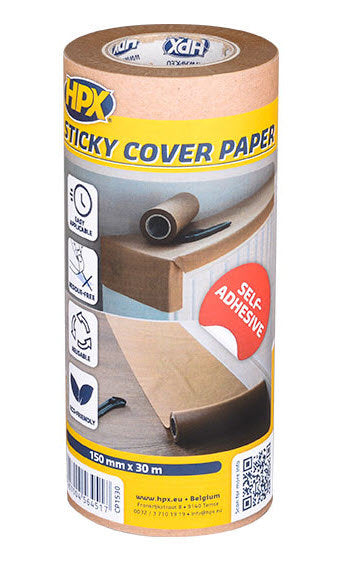 HPX Producten zelfklevend afdekpapier 148mm x 30m