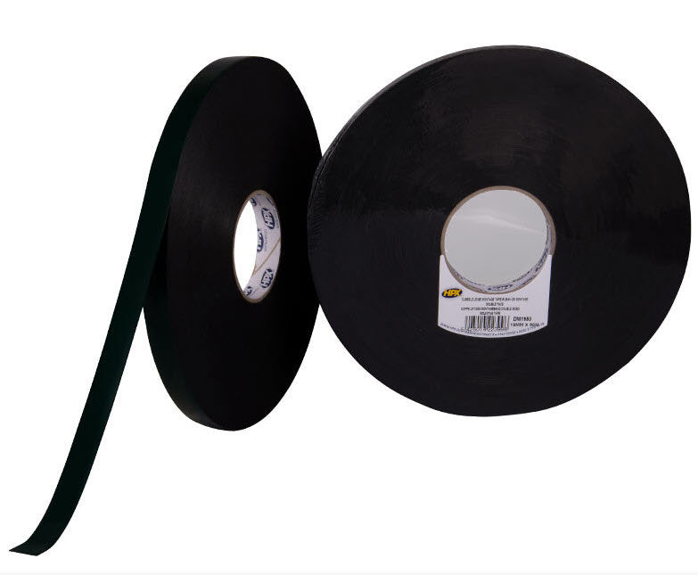 HPX Producten dubbelzijdig bevestigingstape zwart 19mm x 50m