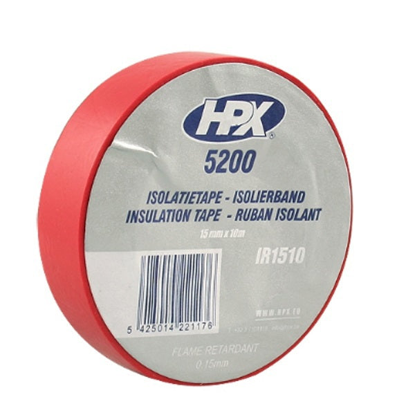 HPX Producten isolatietape 5200 rood 15mm x 10m