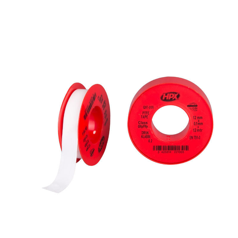 HPX Producten afdichtingstape gas wit 12mm x 12m en 751 3