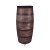 Roto Producten regenton slim houten look bruin pluskraan 150l