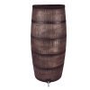 Roto Producten regenton slim houten look bruin pluskraan 500l