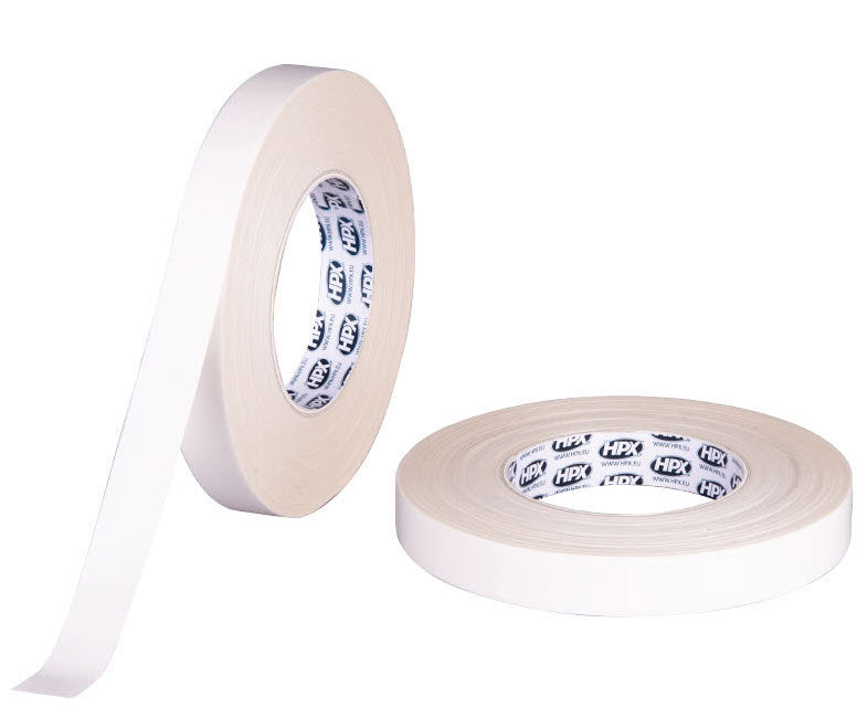 HPX Producten dubbelzijdig papier tape wit 19mm x 50m