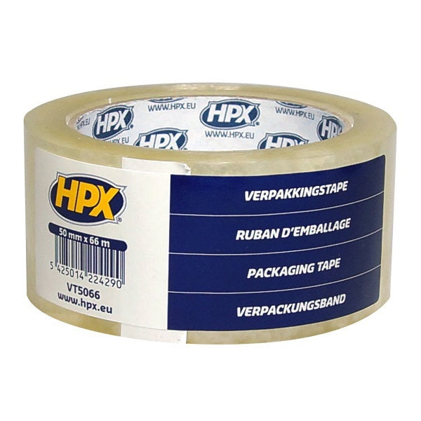 HPX Producten plakband transparant 5cm 66m