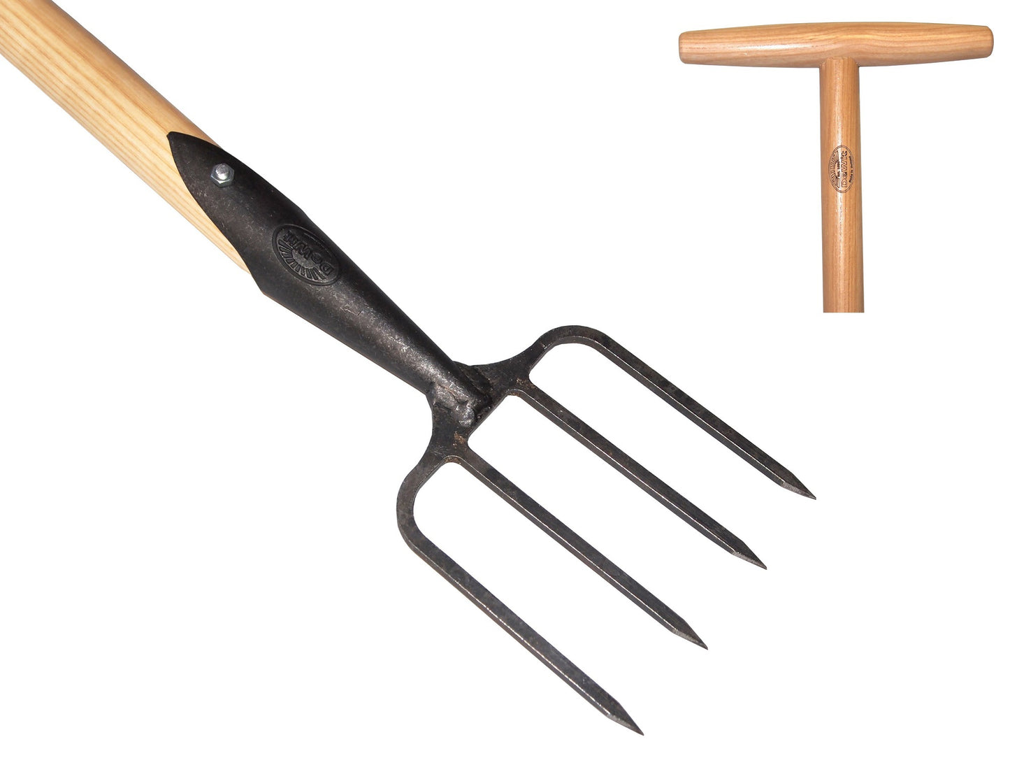 De Wit Producten grasmat herstelvork 4 tands essen steel 90cm stardewitstar