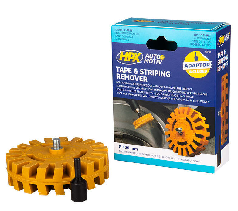 HPX Producten tape striping remover kunststof getandeschijf plus as