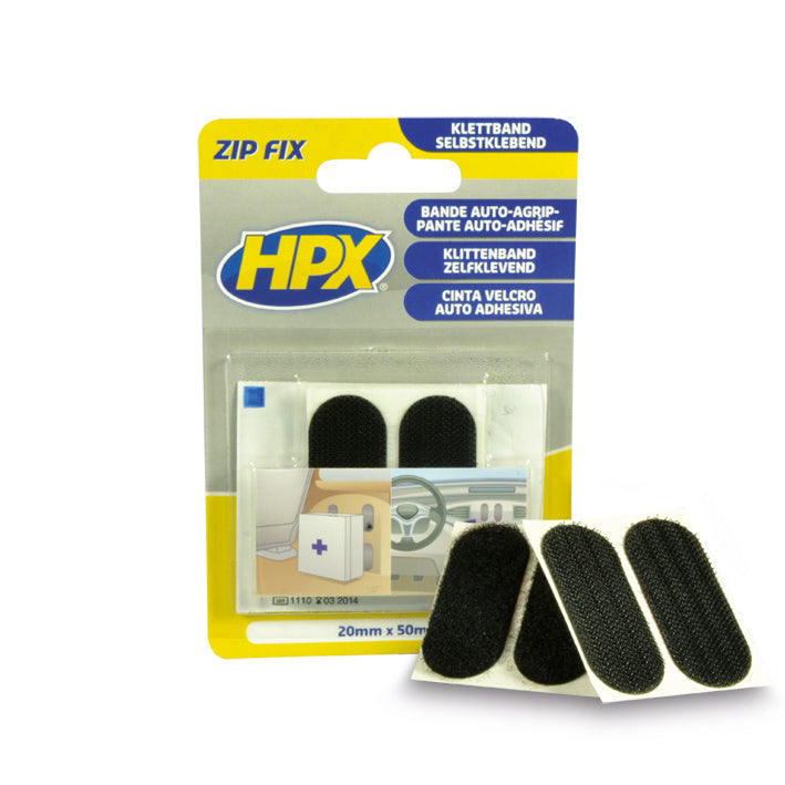 HPX Producten zip fix klittenband pads 20mm x 50mm