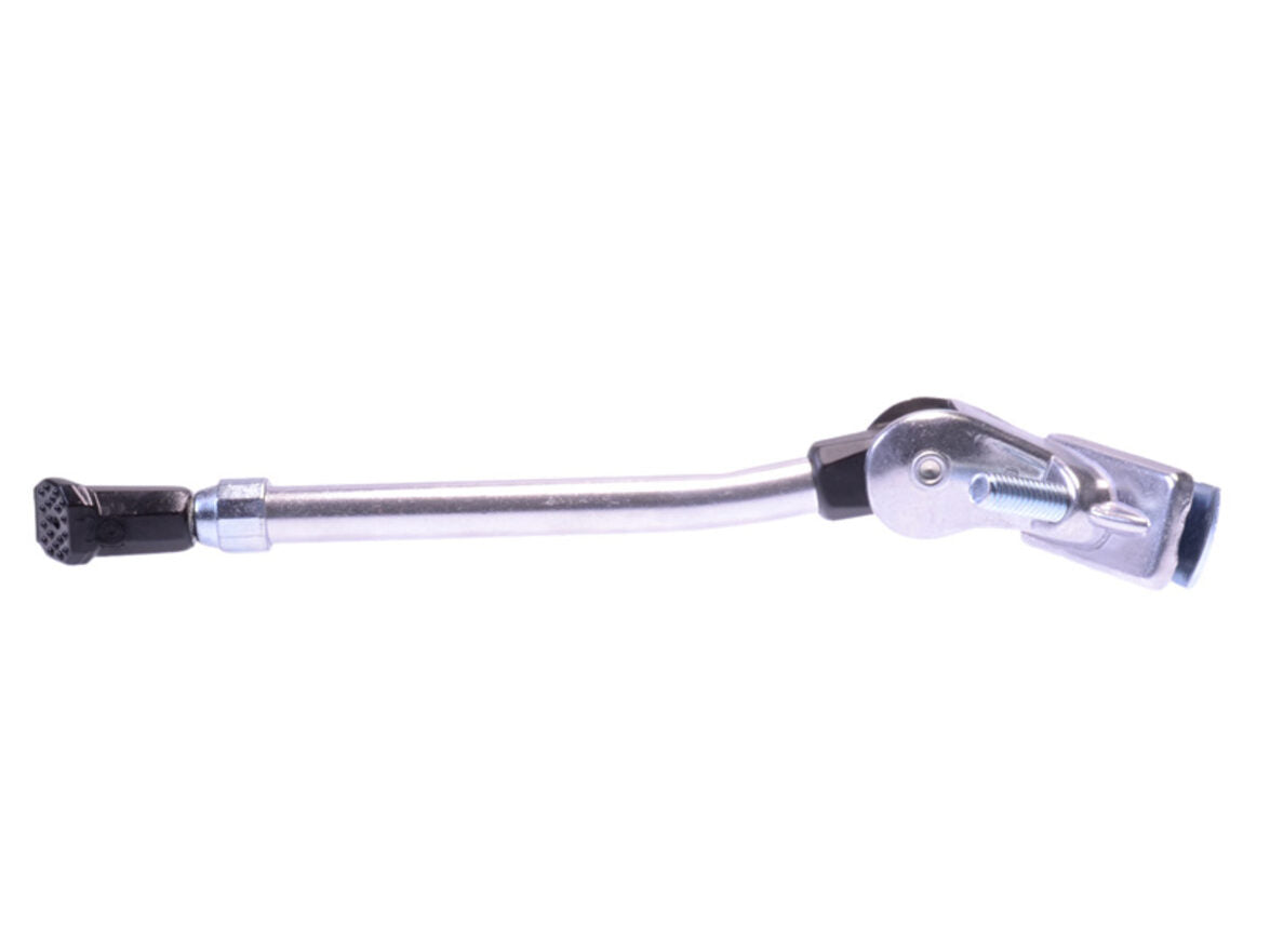 Simson Zijstandaard verstelbaar Simson met 30mm brede plaat zilver