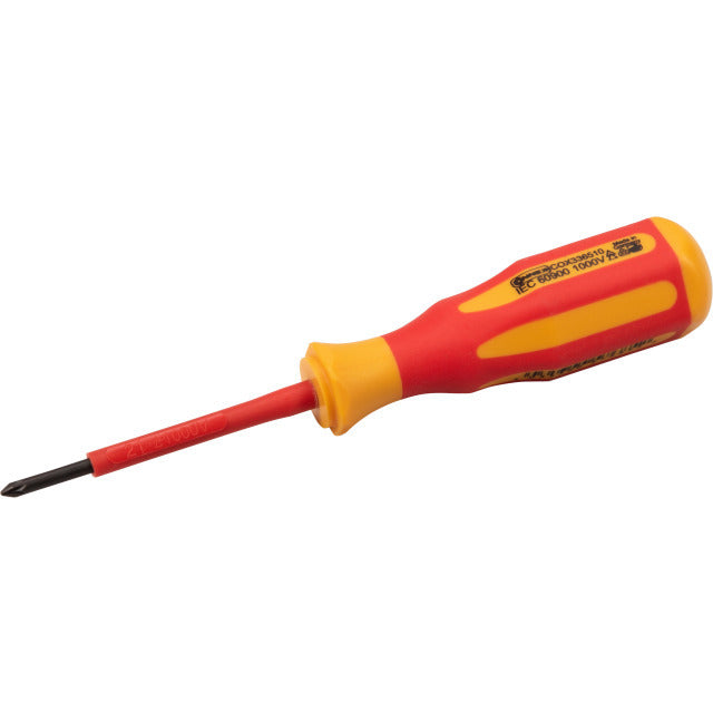 Connex Producten schroevendraaier kruis pz1 80mm geisoleerd 1kv
