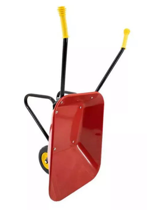 MM Producten kinderkruiwagen metalen bak rood