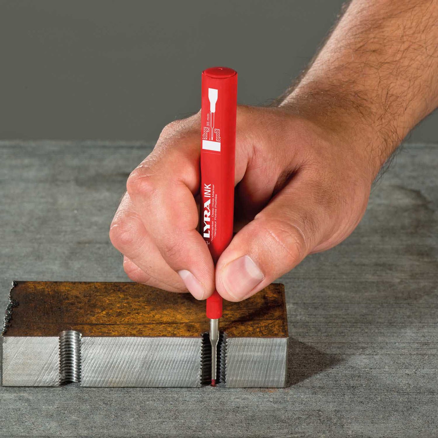 Lyra Producten diepmarker merkstift rood