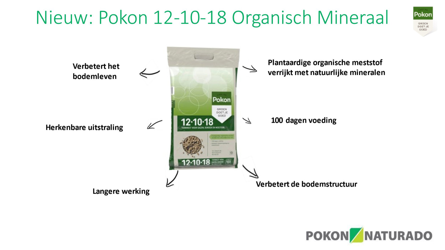 Pokon Producten tuinmest 12 10 18 6 75kg organisch mineraal