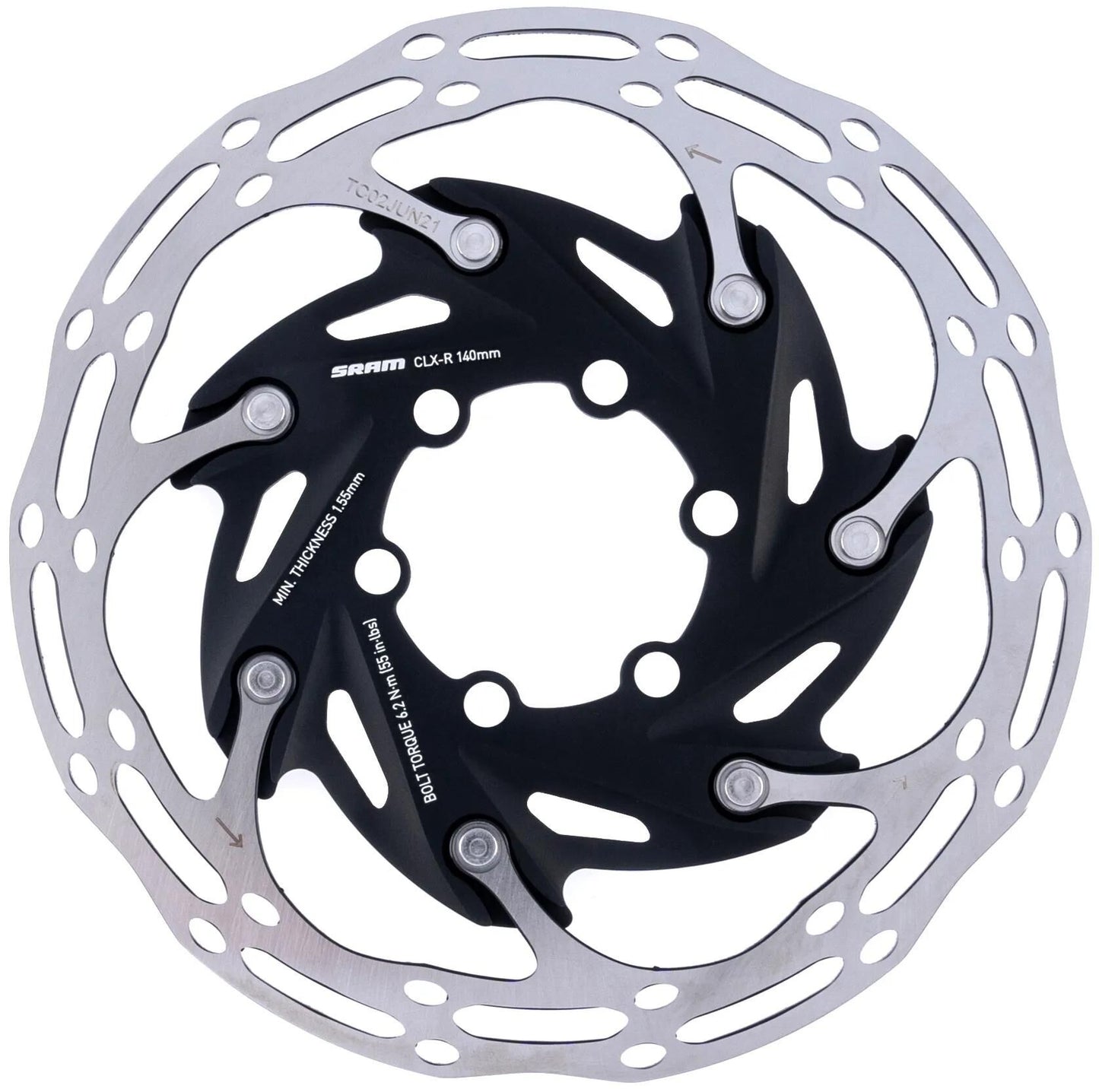 SRAM bremsscheibe centerline xr rotor centerline xr 6h.stain.steel,alu spider